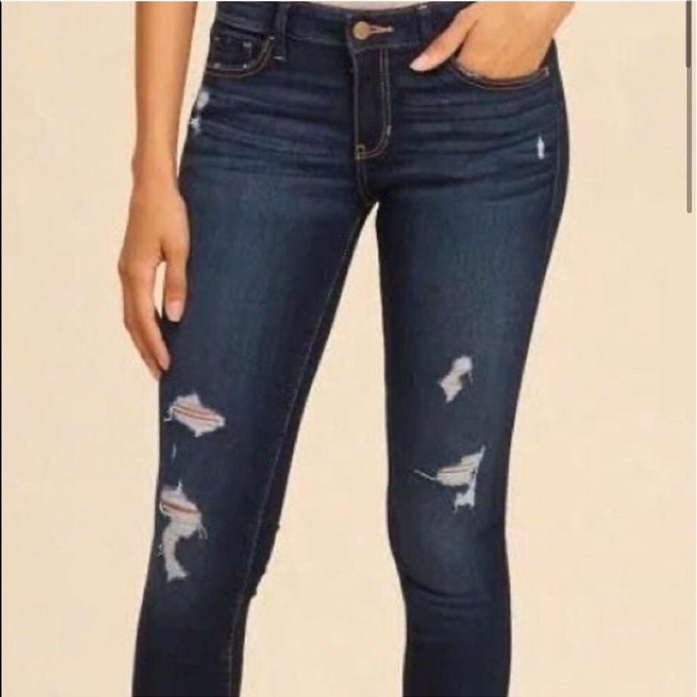 Hollister low rise super skinny stretch jeans